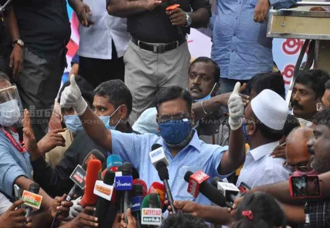 thol.thirumavalavan mp chennai police 